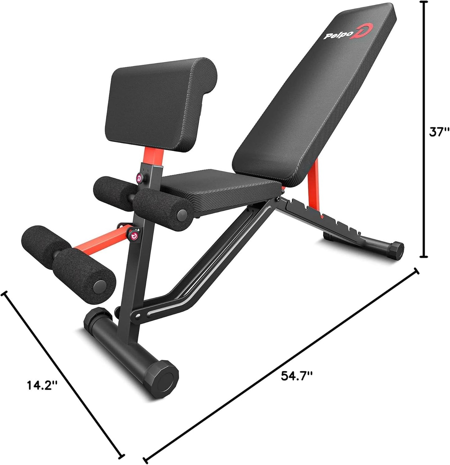 Adjustable Weight Bench, Folding Weight Lifting Bench, Workout Bench for Home, Incline/Decline Bench for Full Body Workout